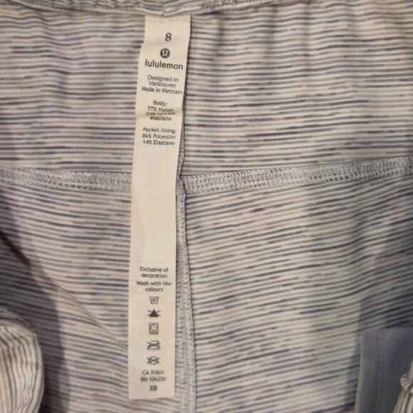 Lululemon On The Fly Crop 23" Wee Are From Space Nimbus Battleship Size 8 W6AWGS - Picture 5 of 7